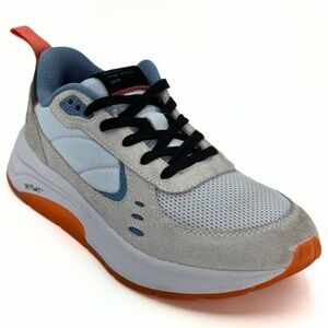 Municipal Origin Womens Size 7/7.5 Sneakers Shoes Ice/Ice/Poppy Gray Gum Suede